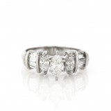 1.00CT Marquise Cut Diamond Engagement Ring
